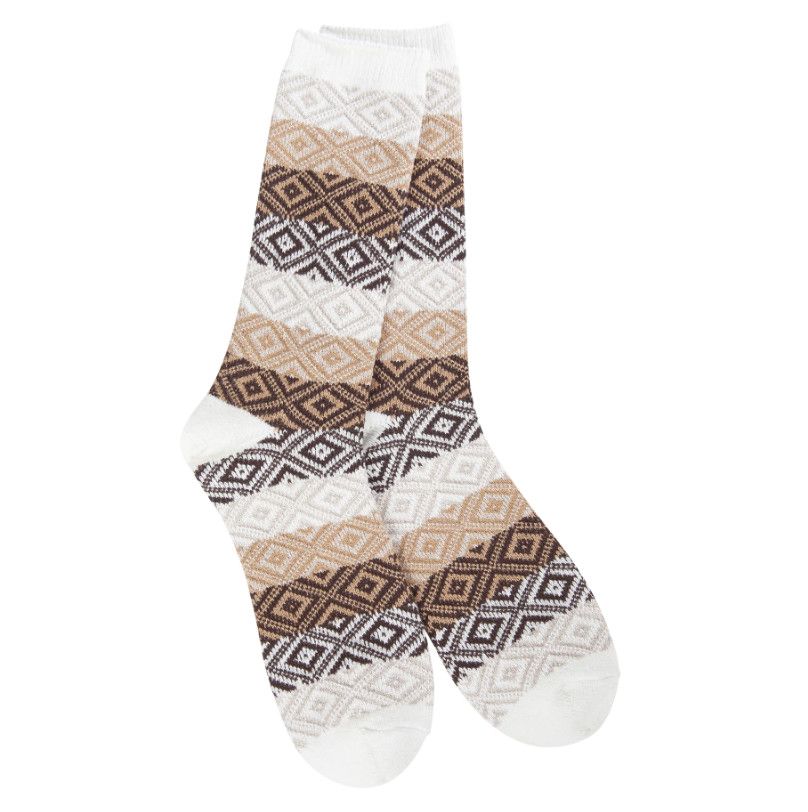 Gem Crew Sock, Color: Chocolate Multi