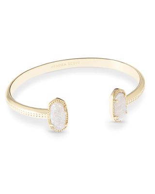 The Elton Bracelet in Iridescent Drusy, Color: Gold