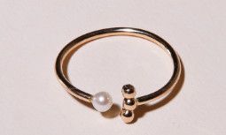 Able™ Caesar Open Pearl Ring, Size: 6