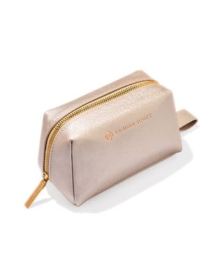 Cosmetic Zip Case Champagne, Size: Small