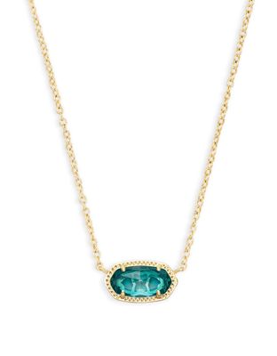 The Elisa Pendant Necklace in London Blue