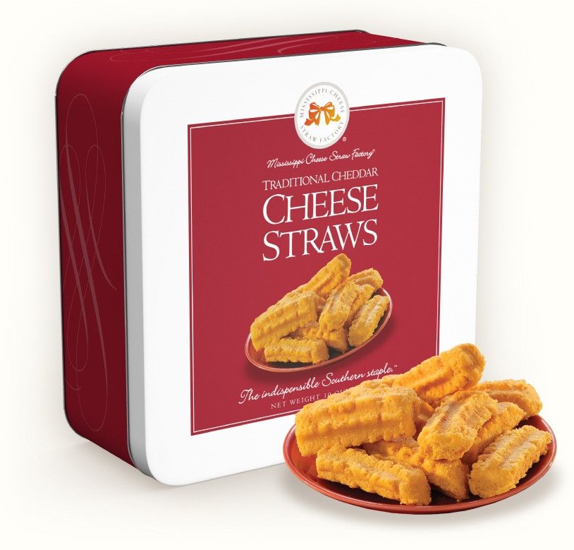 Traditional Cheddar Cheese Straws Tin | 10oz