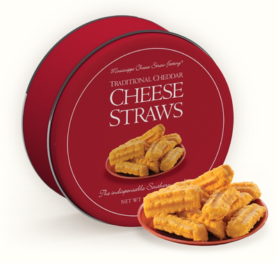 Traditional Cheddar Cheese Straws Tin | 16oz