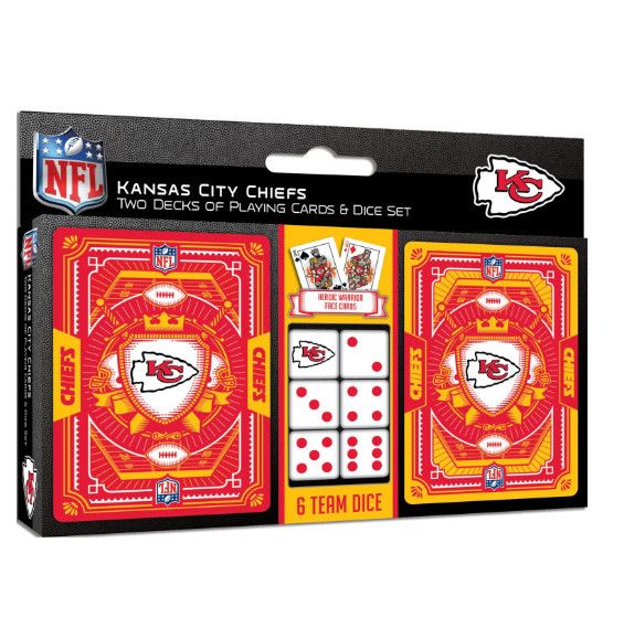 Kansas City Chiefs® 2pack Playing Cards &amp; Dice Set