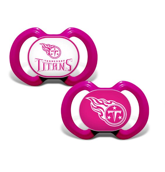 Tennessee Titans® Pink Pacifier 2 Pack