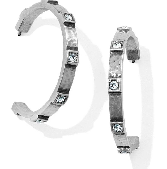 Meridian Zenith Hoop Earrings Silver