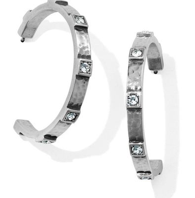 Meridian Zenith Hoop Earrings Silver