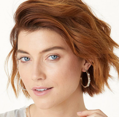 Meridian Zenith Hoop Earrings Silver