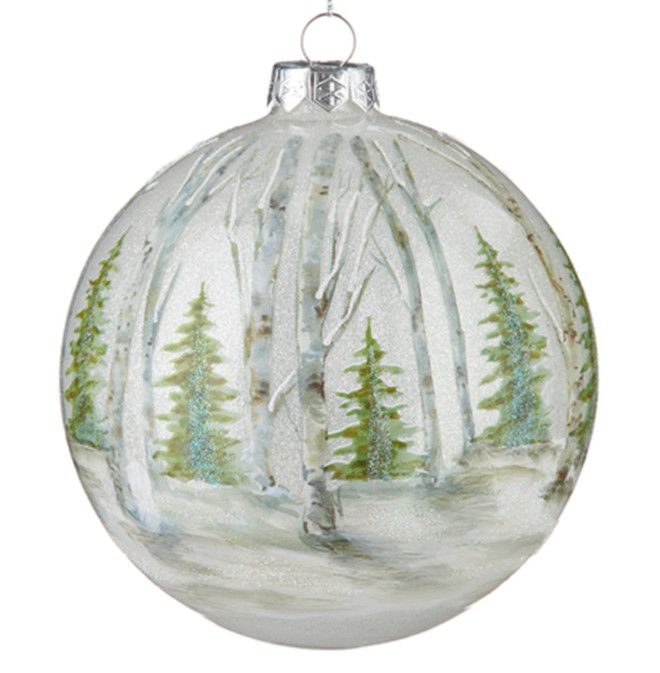 Birch Forest Ball Ornament