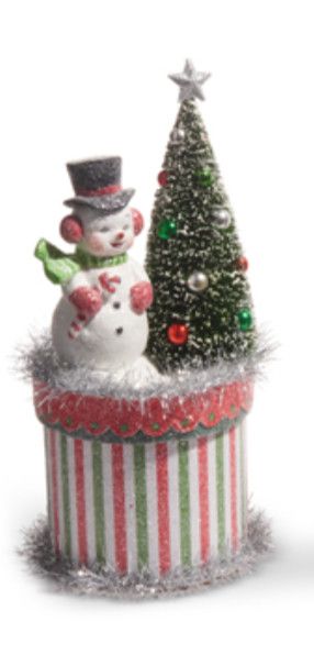 Vintage Box Snowman