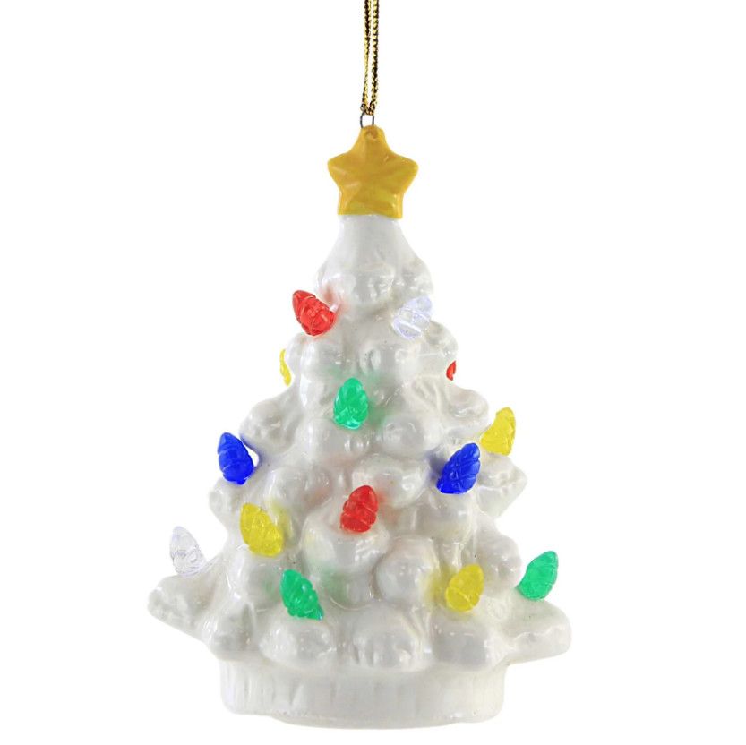 Light Up Nostalgic Tree Ornament Green