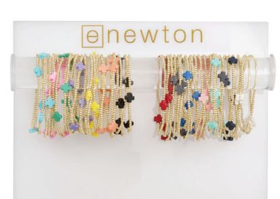 Signature Cross Small Gold Pattern 2mm Bead Bracelet