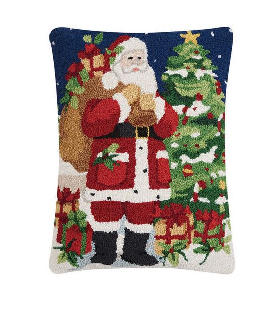 Christmas Morning Santa Hook Pillow