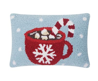 Hot Cocoa Hook Pillow