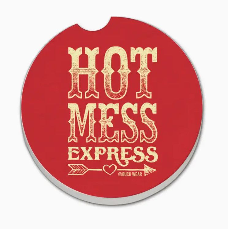Hot Mess Express Car Coaster