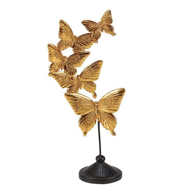 Gold Butterflies Figurine