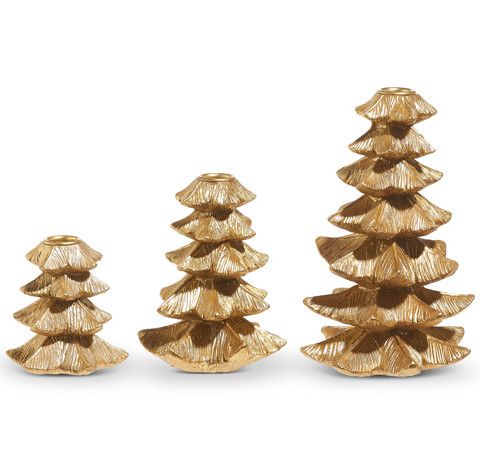 Gold Tree Candlestick