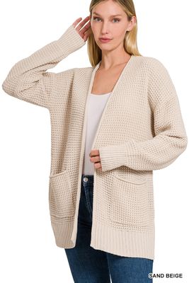 The Iris Cardigan, Color: Beige, Size: S