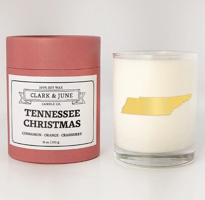 Tennessee Christmas Candle - Cinnamon + Orange + Cranberry