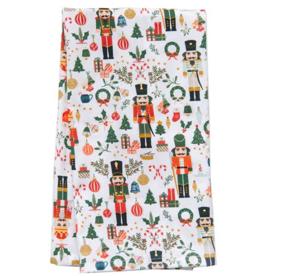 Nutcracker Pattern Tea Towel