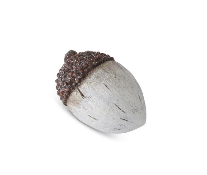 Wood Grain Glittered Acorn