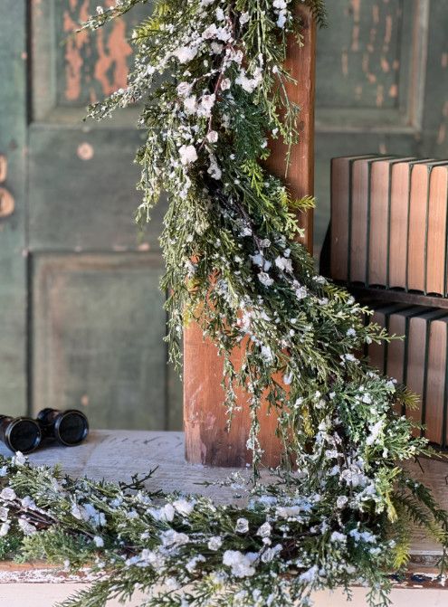 Prismatic Greens Garland | 6&#39;