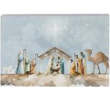 Watercolor Nativity Scene Block