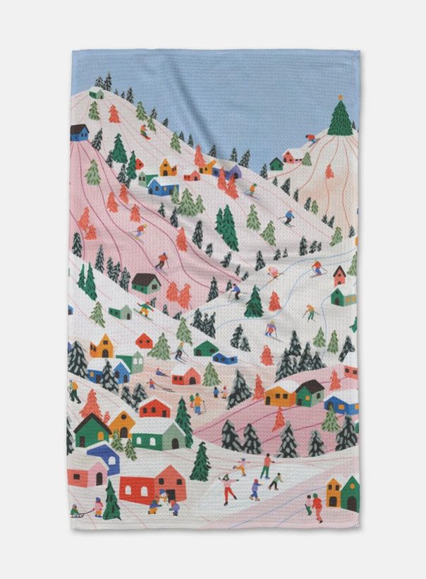 Winter Holiday Tea Towel