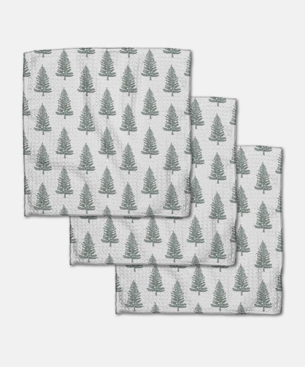 Frosted Trees Dishcloth Set