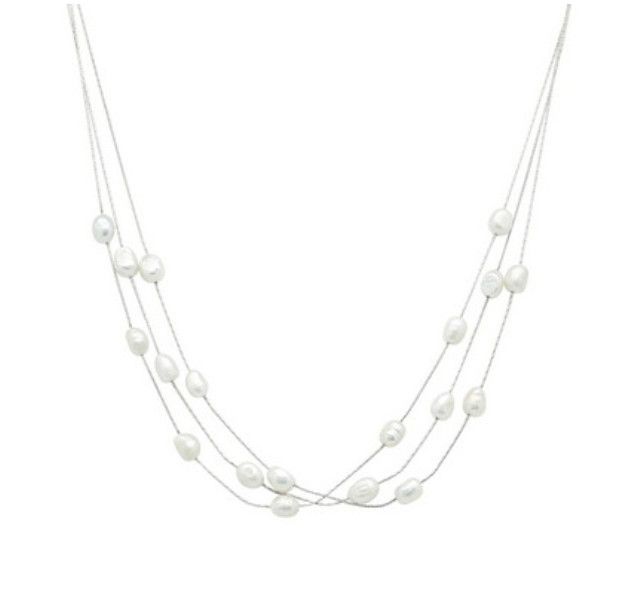 The Dilbert Silver Pearl Necklace
