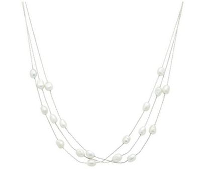 The Dilbert Silver Pearl Necklace