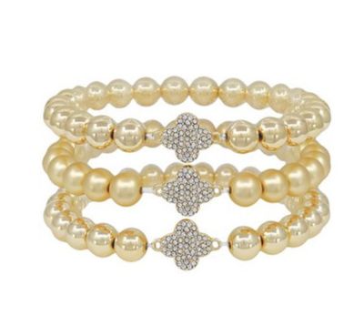 The Luda Large Bead Bracelet set