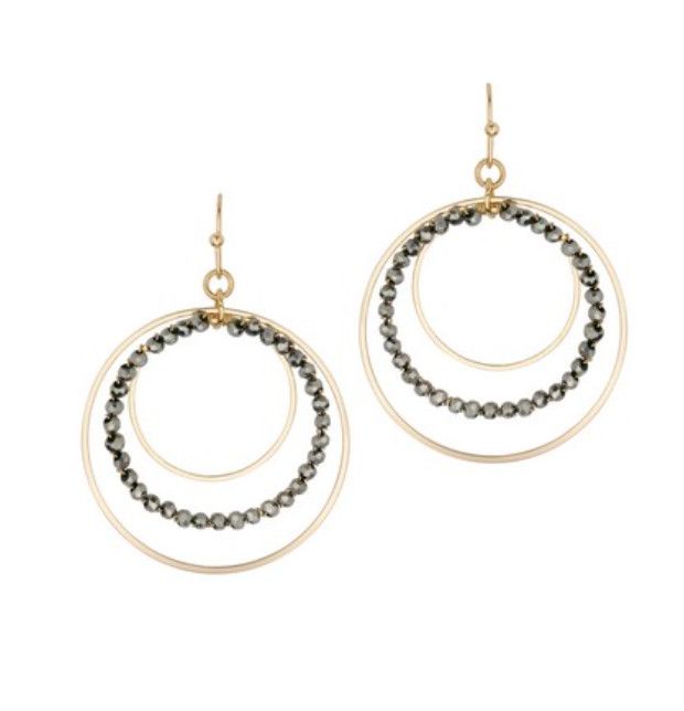The Pear Hematite Earrings