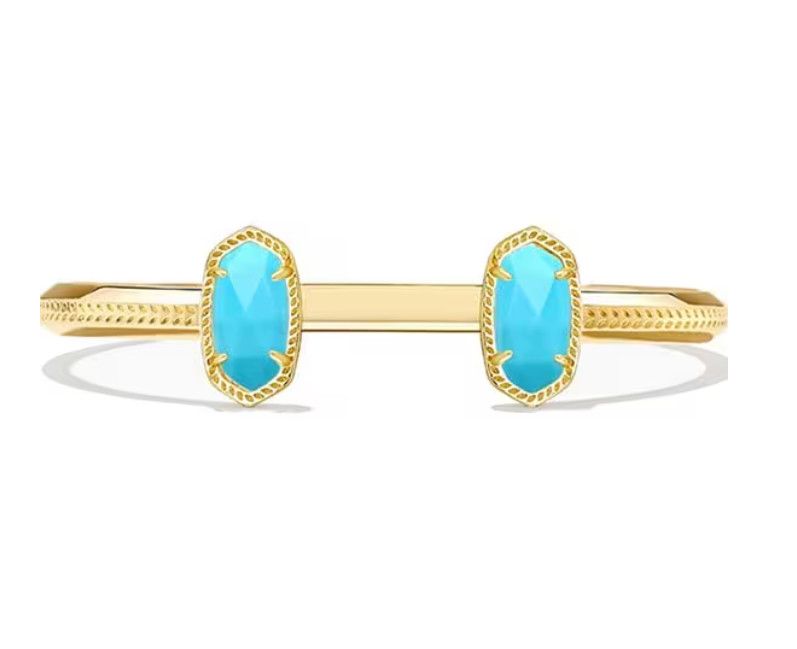 The Elton Bracelet Gold Turquoise