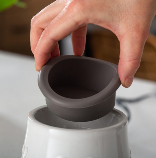 Flip Dish Wax Warmer Mint Leaf