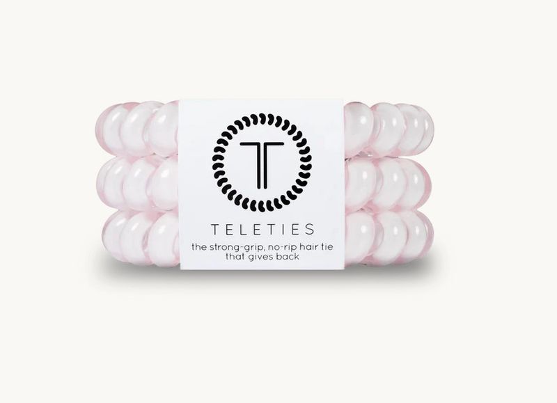 Teleties™ Hair Ties | Rose Water Pink