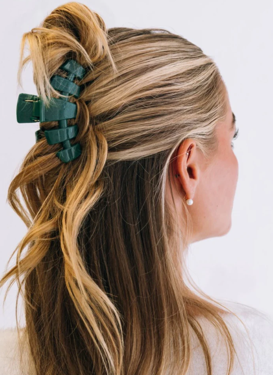 Teleties™ Classic Hair Clip | Mistletoe