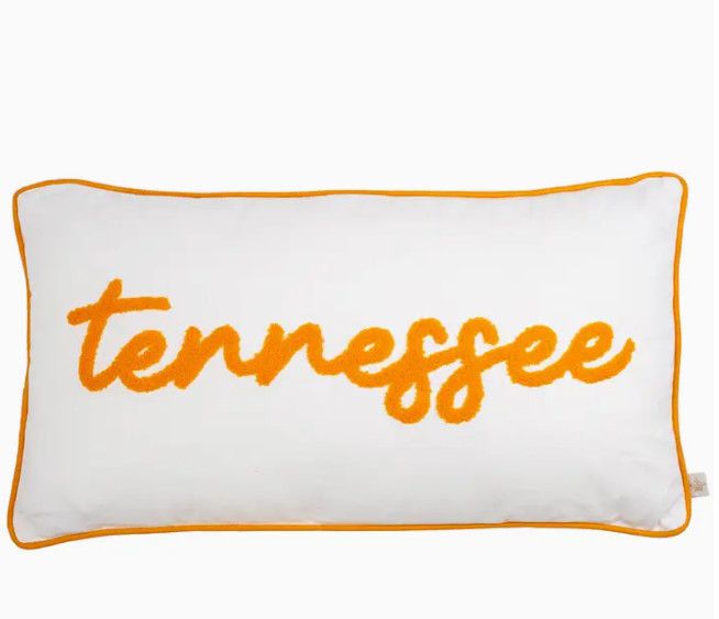 Tennessee Embroidered Lumbar Pillow