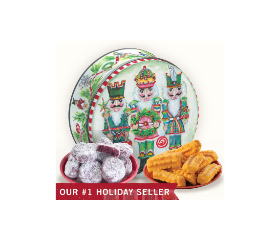 Traditional Cheddar Cheese Straws Nutcracker Tin | 8oz