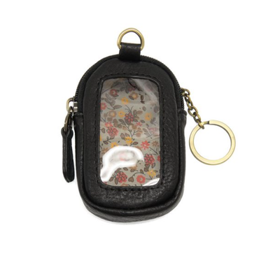 The Minnie Zipper Pouch with Keyring