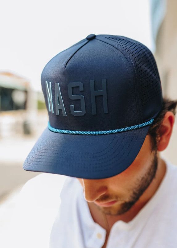 The NASH™ Performance Edge Snapback | Navy + Light Blue