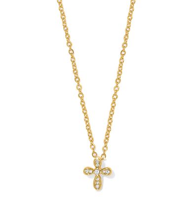 Enchanting Cross Gold Necklace