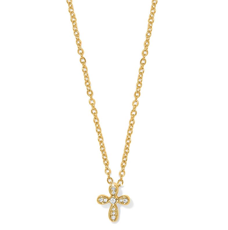 Enchanting Cross Gold Necklace