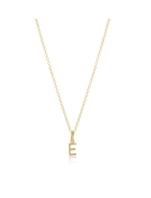 16&quot; Gold Necklace Respect Gold Initial Charm