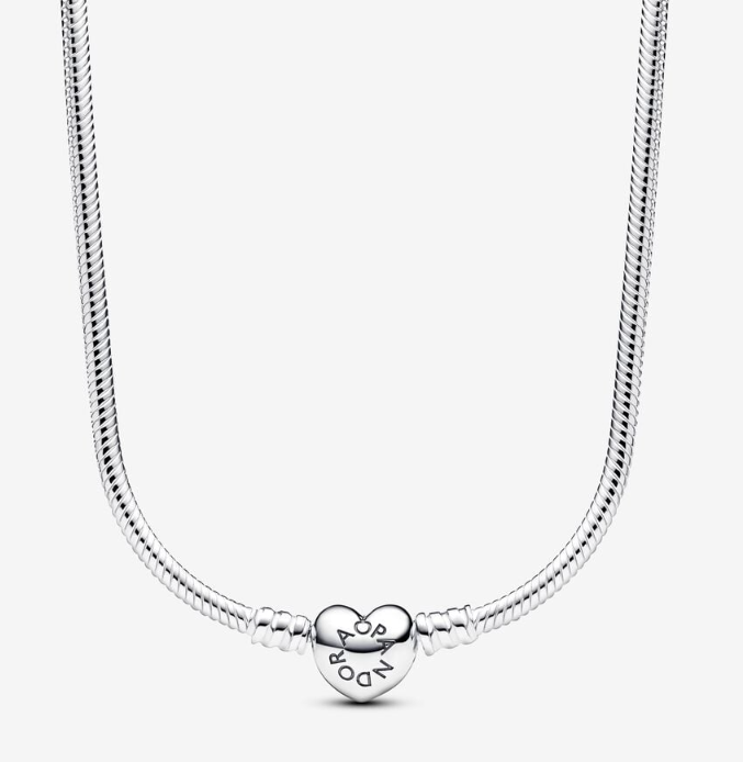 PANDORA™ Moments Heart Clasp Snake Chain Necklace | 45