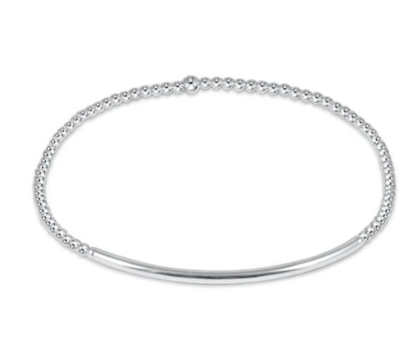 Classic Sterling 2mm Bead Bracelet Bliss Bar Sterling