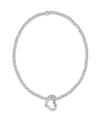 Classic Sterling 2.5mm Bead Bracelet Love Sterling Charm