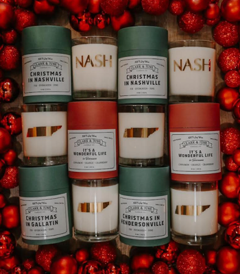 &quot;Christmas in ...&quot; Custom City Candle
