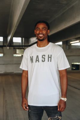 The NASH™ Classic Tee | Natural + Charcoal