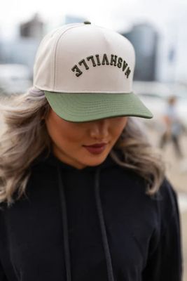 The Upside Down Nashville Snapback | Olive + Cream